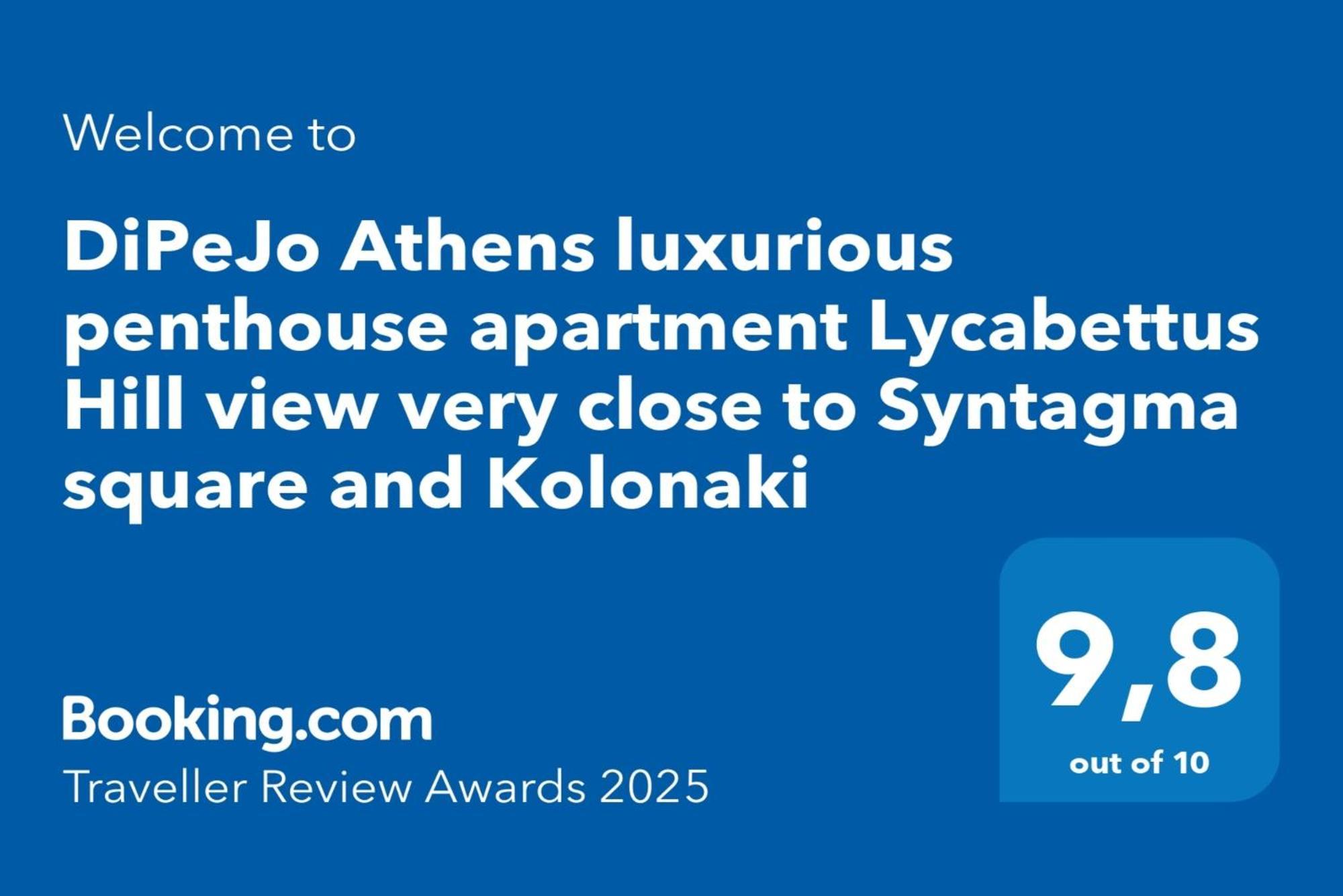 Dipejo Athens Luxurious Penthouse Apartment Lycabettus Hill View Very Close To Syntagma Square And Kolonaki Atenas Exterior foto